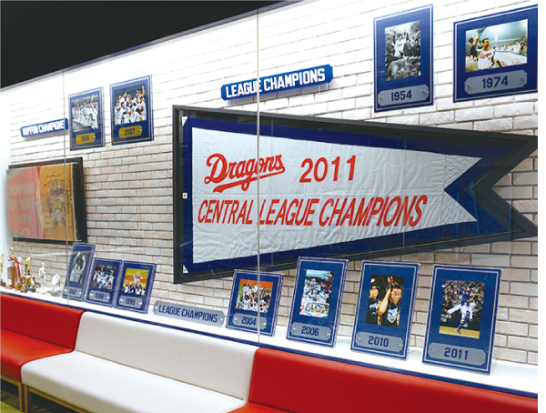 ドラゴンズこれまでのあゆみ（ディスプレイ）