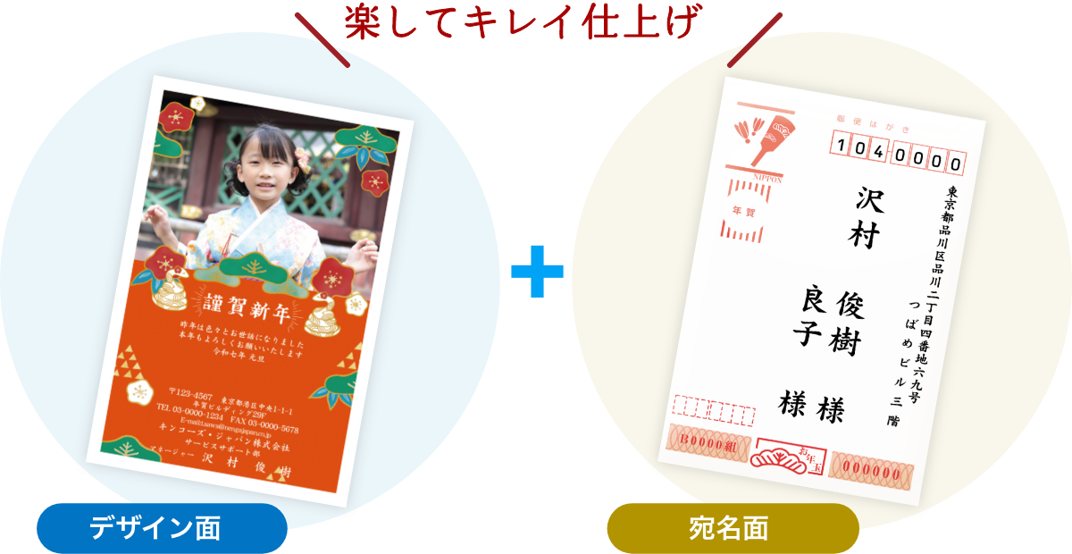 年賀状印刷＋宛名印字サービス