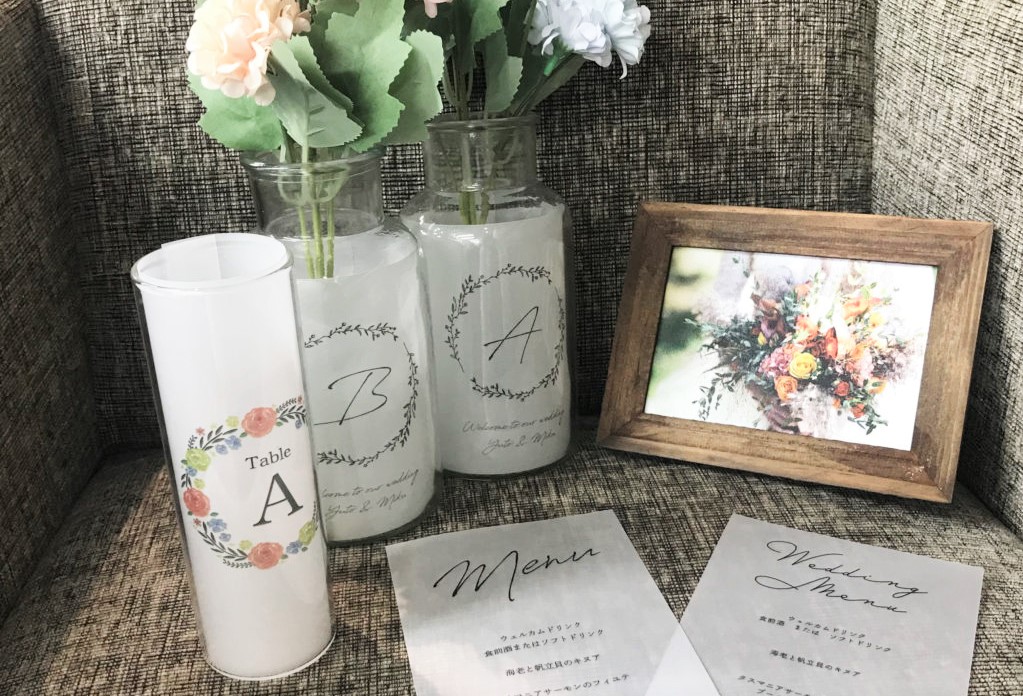 結婚式準備】テーブルナンバーは簡単手作り！アイデア紹介♪ - コピー  