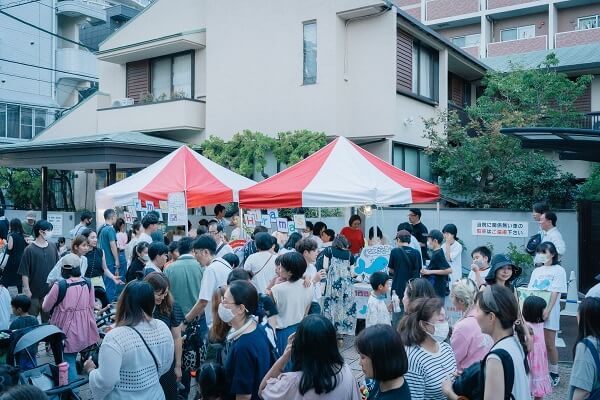 川崎・平間小学校とのイベント風景