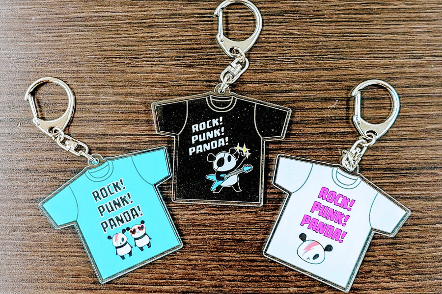 Tシャツ型アクリルキーホルダーのイメージ