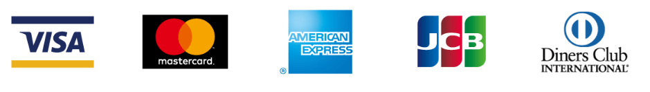 VISA/mastercard/AmericanExpress/JCB/DinersClub