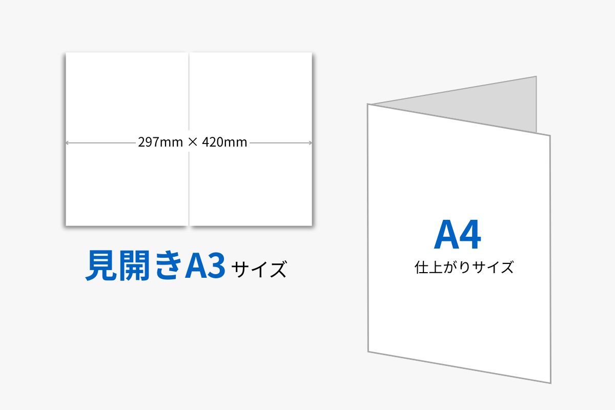 2つ折りパンフレット