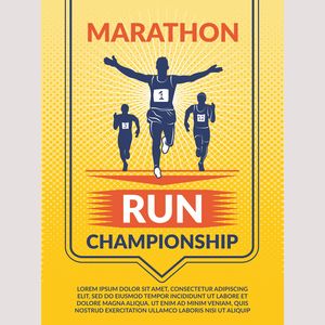 マラソン大会のポスターのイメージ