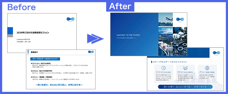 デザイン代行サービスを利用する前と後